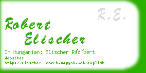 robert elischer business card